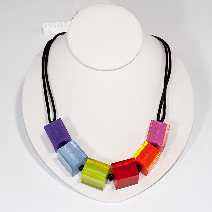 Zsiska Adjustable Cube Necklace  Strut Emporium